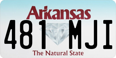AR license plate 481MJI