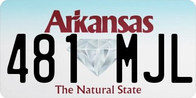 AR license plate 481MJL
