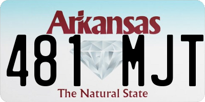 AR license plate 481MJT