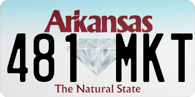 AR license plate 481MKT