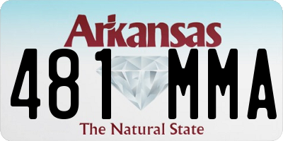 AR license plate 481MMA