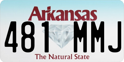 AR license plate 481MMJ