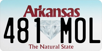 AR license plate 481MOL