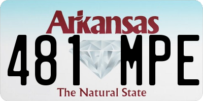 AR license plate 481MPE