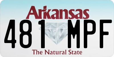 AR license plate 481MPF