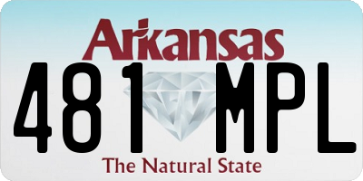 AR license plate 481MPL