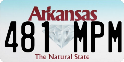 AR license plate 481MPM
