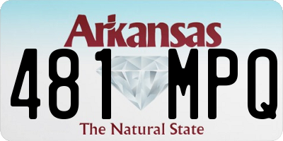 AR license plate 481MPQ