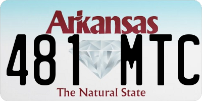 AR license plate 481MTC
