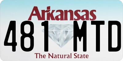 AR license plate 481MTD