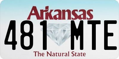 AR license plate 481MTE