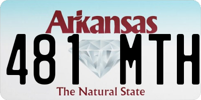 AR license plate 481MTH