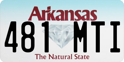 AR license plate 481MTI