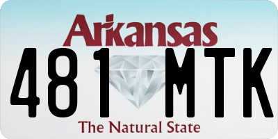 AR license plate 481MTK