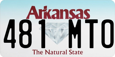 AR license plate 481MTO