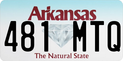 AR license plate 481MTQ