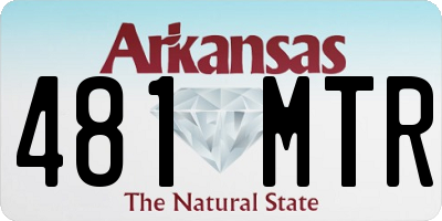 AR license plate 481MTR