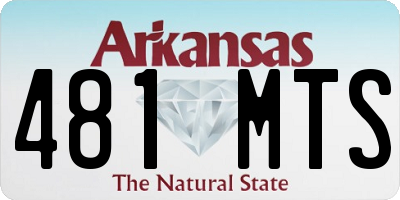 AR license plate 481MTS