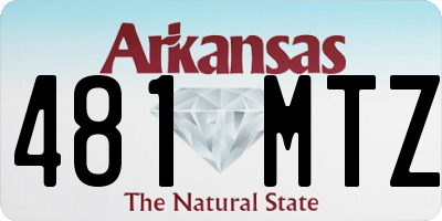 AR license plate 481MTZ