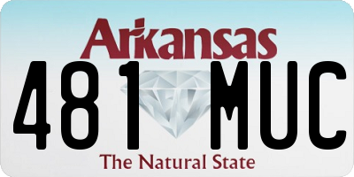 AR license plate 481MUC