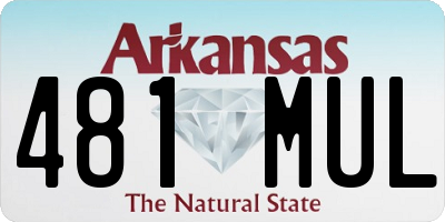 AR license plate 481MUL