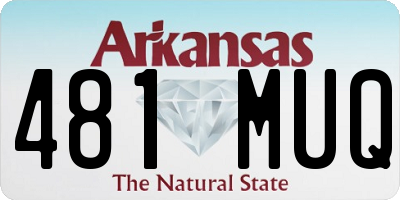 AR license plate 481MUQ