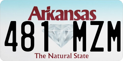 AR license plate 481MZM