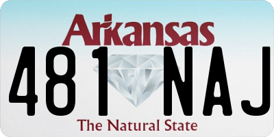 AR license plate 481NAJ