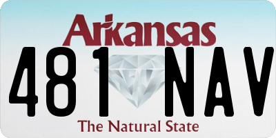 AR license plate 481NAV