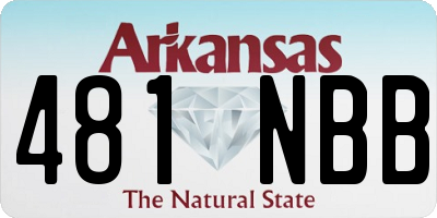 AR license plate 481NBB