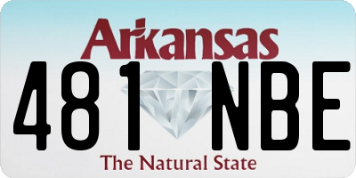AR license plate 481NBE