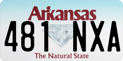 AR license plate 481NXA