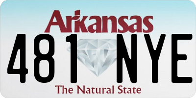 AR license plate 481NYE