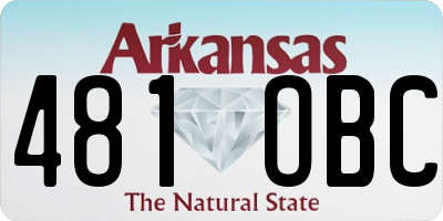 AR license plate 481OBC