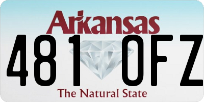 AR license plate 481OFZ