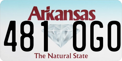 AR license plate 481OGO