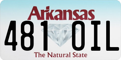 AR license plate 481OIL