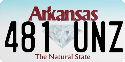 AR license plate 481UNZ