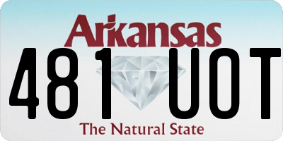 AR license plate 481UOT