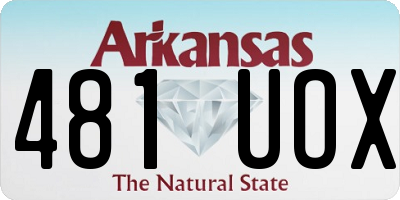 AR license plate 481UOX
