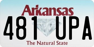 AR license plate 481UPA