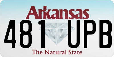 AR license plate 481UPB