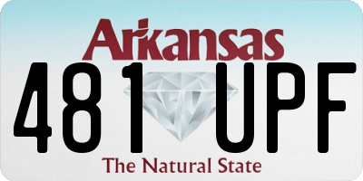 AR license plate 481UPF
