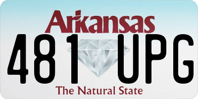 AR license plate 481UPG