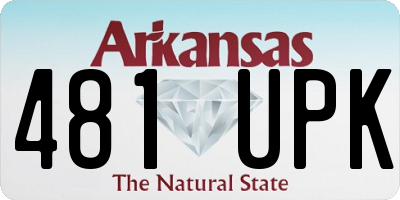 AR license plate 481UPK
