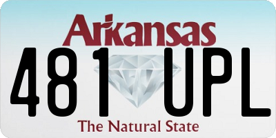 AR license plate 481UPL