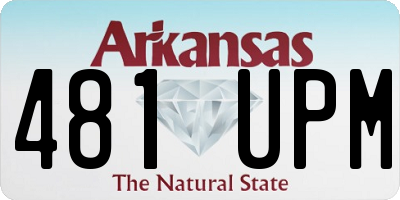 AR license plate 481UPM