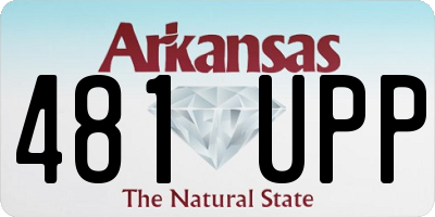 AR license plate 481UPP