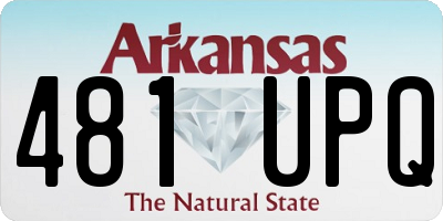 AR license plate 481UPQ