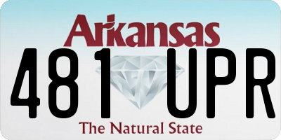 AR license plate 481UPR